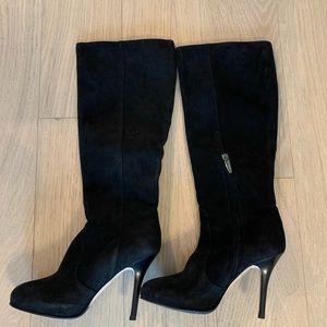 NEW! Max Mara suede knee high boots size 36